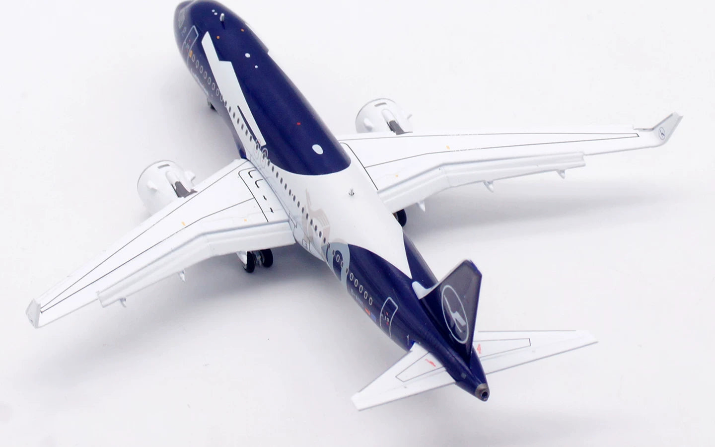 1:400 HX Models Lufthansa Airlines A320neo D-AING/D-AIND "100Years"Aircraft Model+Free Tractor