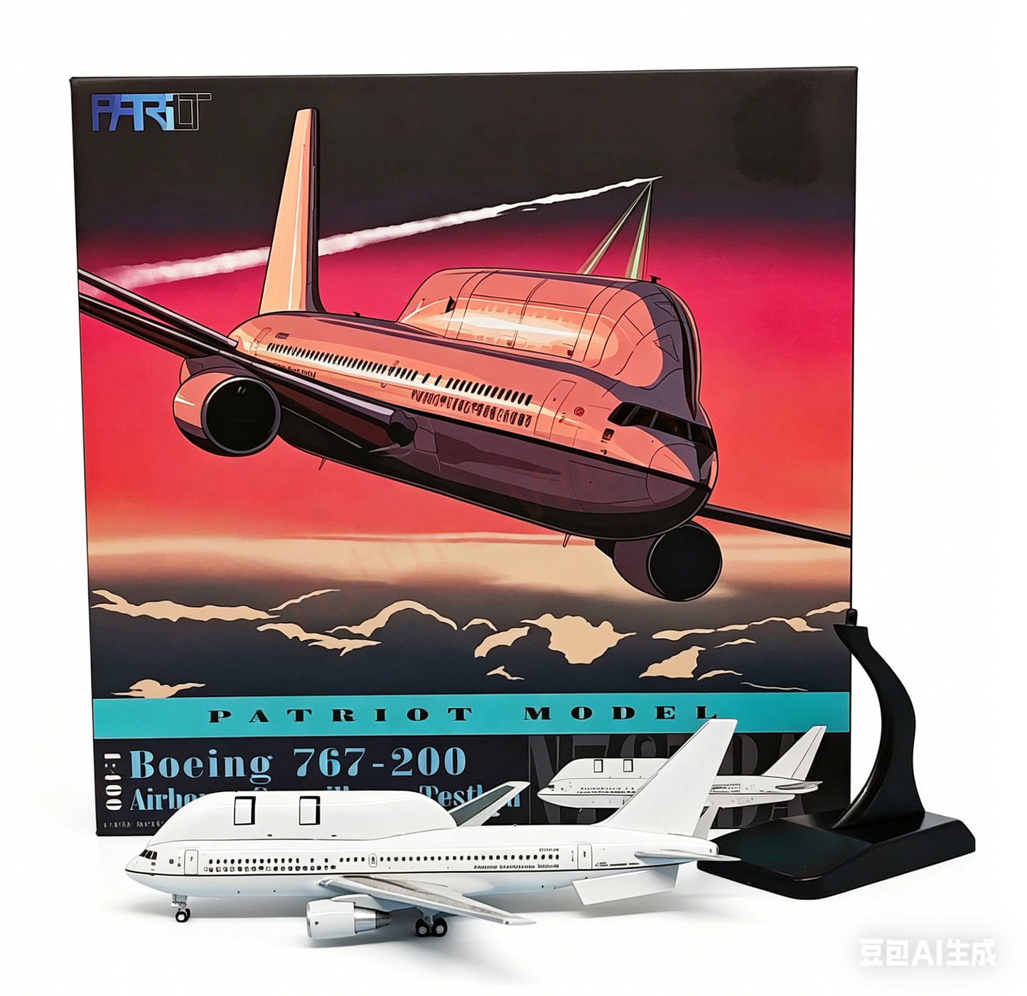 1:400 Patriot ‌United States Army B767-200 N767BA Aircraft Model+Free Tractor