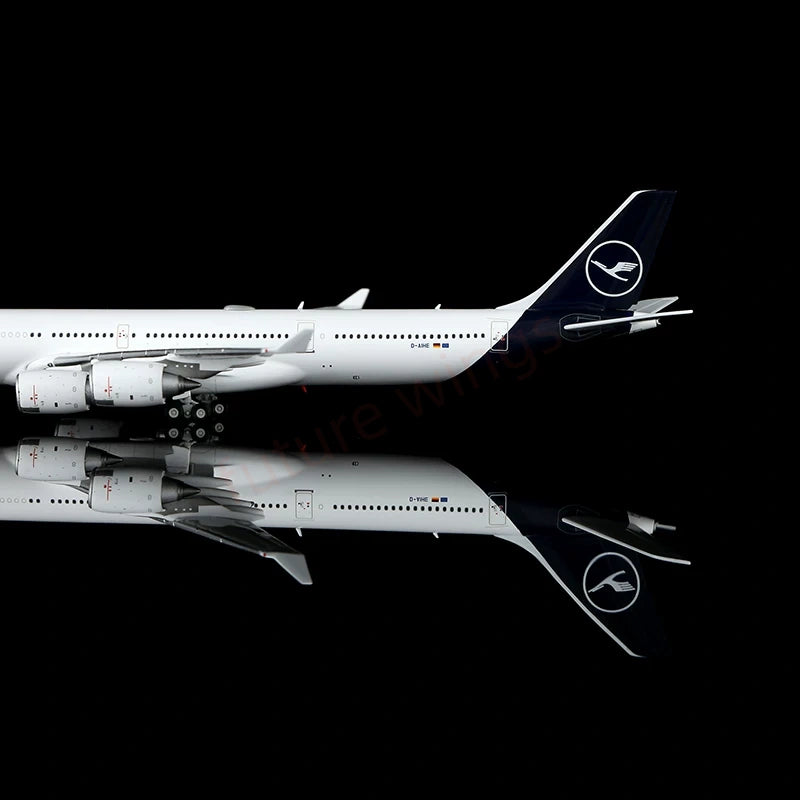 1:400 YY Wings Lufthansa Airlines A340-600 D-AIHI D-AIHE D-AIHH Aircraft Model +Free Tractor