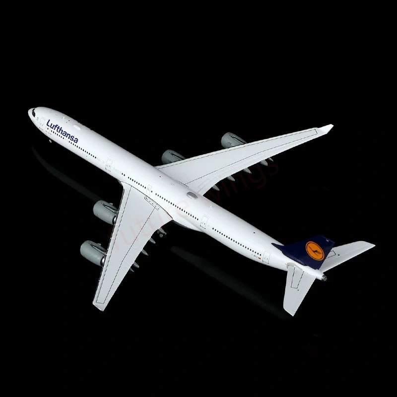 1:400 YY Wings Lufthansa Airlines A340-600 D-AIHZ D-AIHX Aircraft Model +Free Tractor