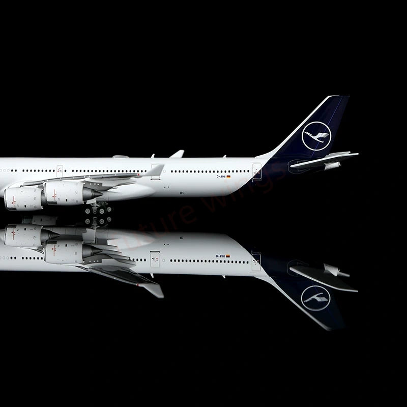 1:400 YY Wings Lufthansa Airlines A340-600 D-AIHI D-AIHE D-AIHH Aircraft Model +Free Tractor
