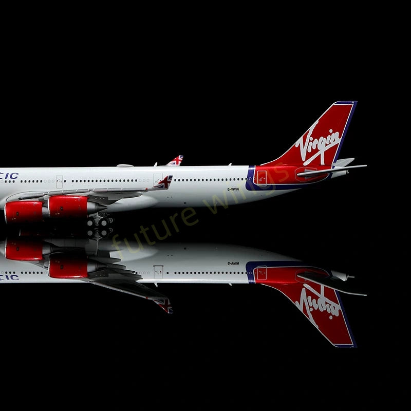 1:400 YY Wings Virgin Atlantic A340-600 G-VSHY G-VWIN Aircraft Model+Free Tractor