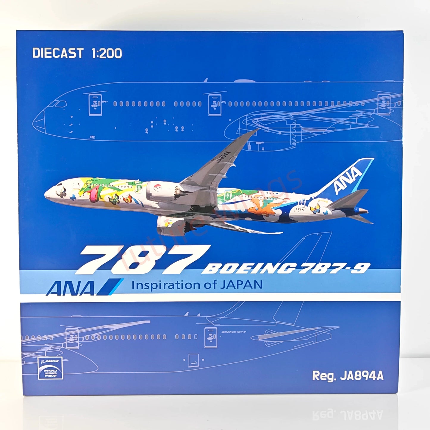 1:200 LL Wings(JC Wings) ANA B787-9 JA894A Diecast Aircraft Model