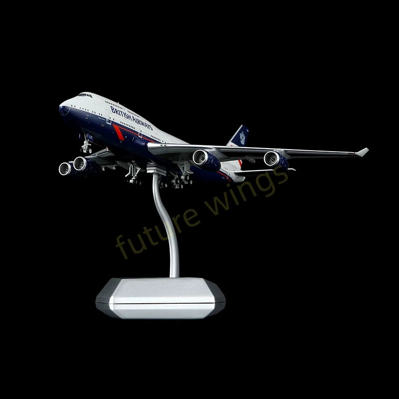 1:400 HX Models British Airways B747-400 G-BNLY "100Years" Aircraft Model+Free Tractor