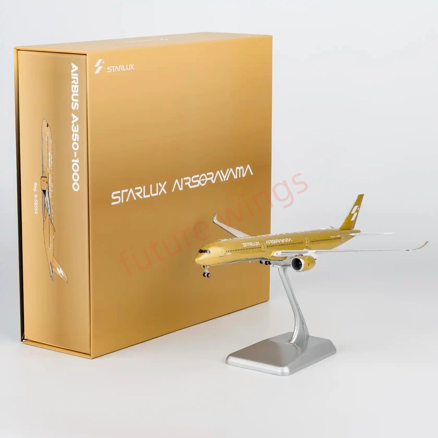 1:400 NG Models NG57047 Starlux Airlines A350-1000 B-58554 "Luxury Package"+Free Tractor