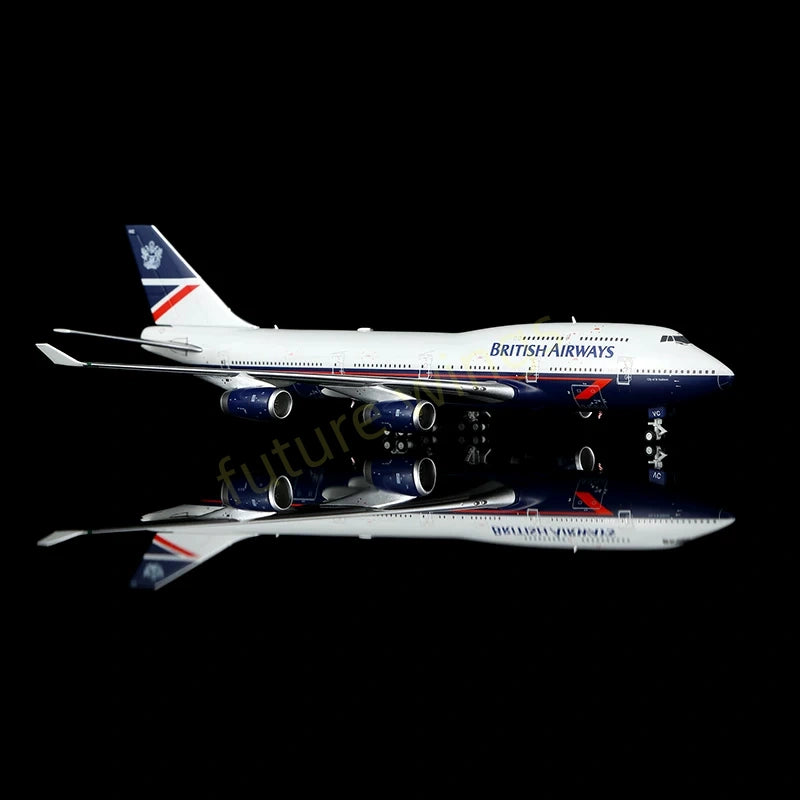 1:400 HX Models British Airways B747-400 G-CIVC Aircraft Model+Free Tractor