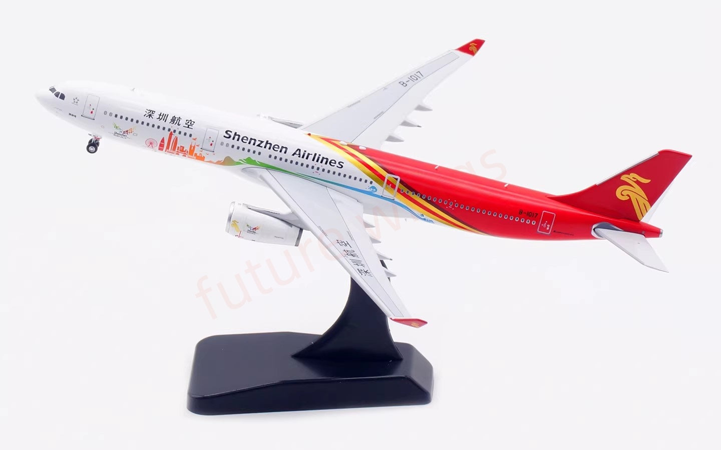1:400 Aviation400 ShenZhen Airlines A330-300 B-1017 Aircraft Model Free Tractor+Stand