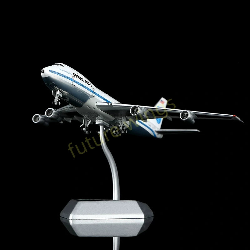 1:400 HX Models Pan AM B747-100 N749PA Aircraft Model+Free Tractor