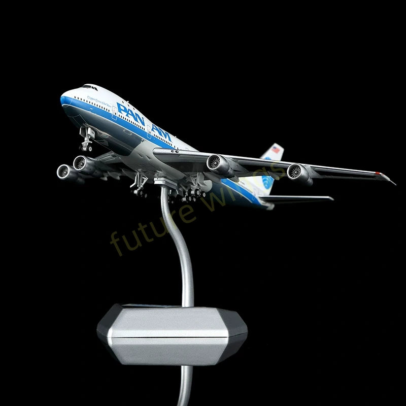 1:400 HX Models Pan AM B747-100 N748PA Aircraft Model+Free Tractor