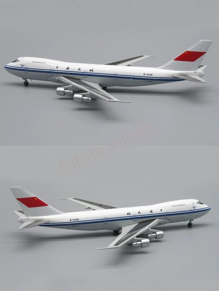 1:400 Apollo CAAC B747-200 B-2446 Aircraft Model+Free Tractor