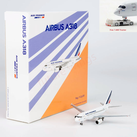 1:400 NG Models NG48025 Air France A318 F-GUGR Aircraft Model+Free Tractor