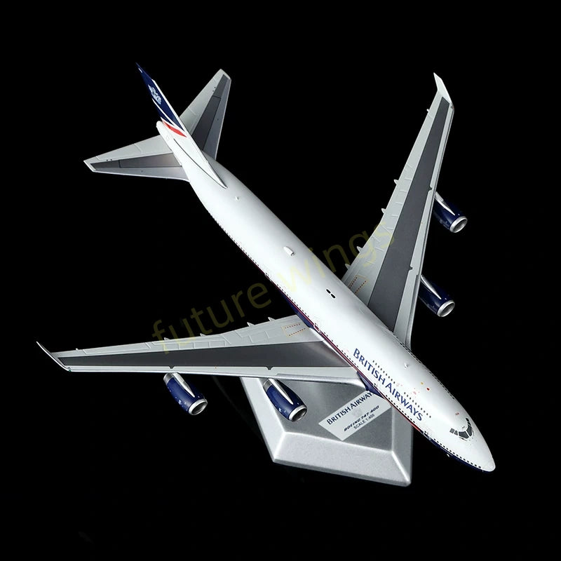 1:400 HX Models British Airways B747-400 G-CIVC Aircraft Model+Free Tractor