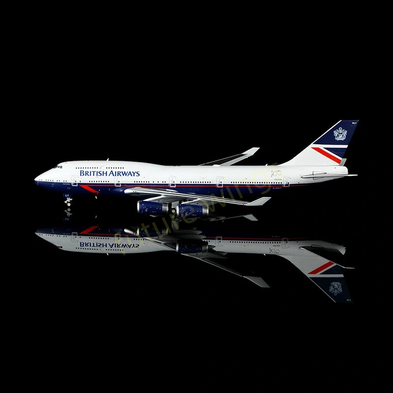 1:400 HX Models British Airways B747-400 G-BNLY "100Years" Aircraft Model+Free Tractor