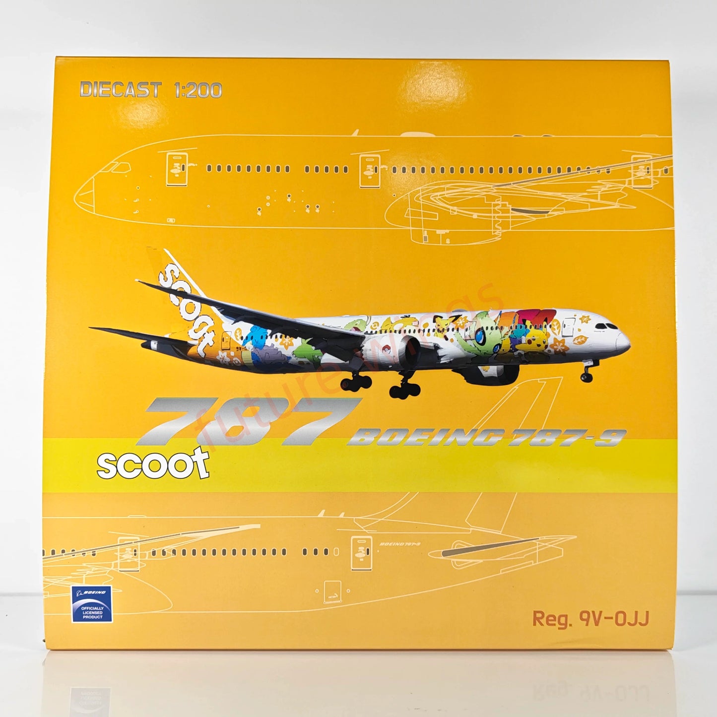 1:200 LL Wings(JC Wings) Scott B787-9 9V-OJJ Diecast Aircraft Model