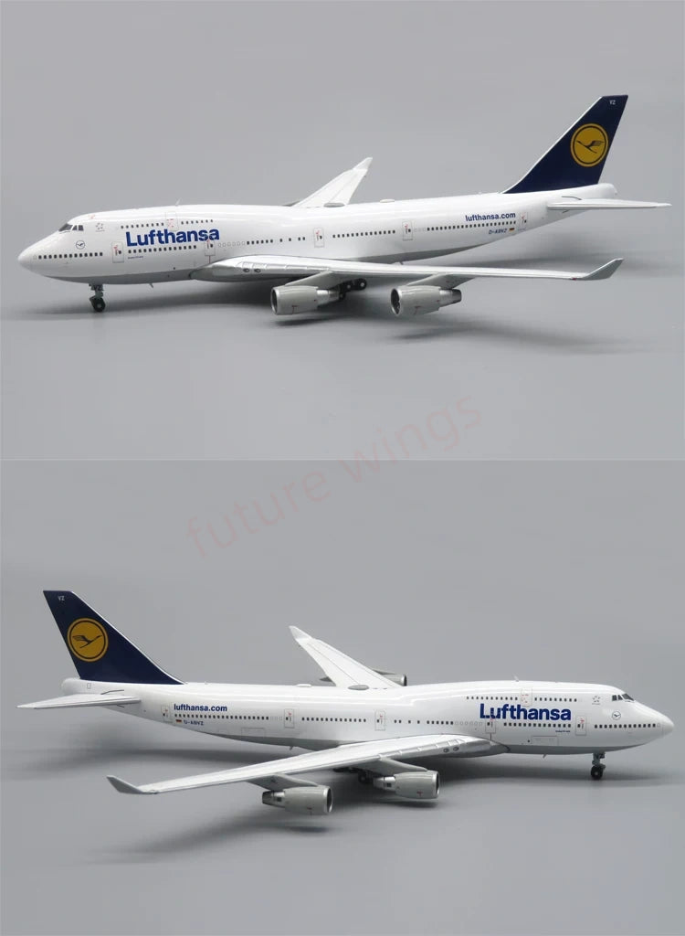 1:400 Apollo Lufthansa Airlines B747-400 D-ABVZ Aircraft Model+Free Tractor