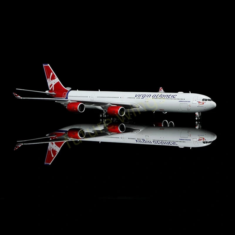 1:400 YY Wings Virgin Atlantic A340-600 G-VSHY G-VWIN Aircraft Model+Free Tractor