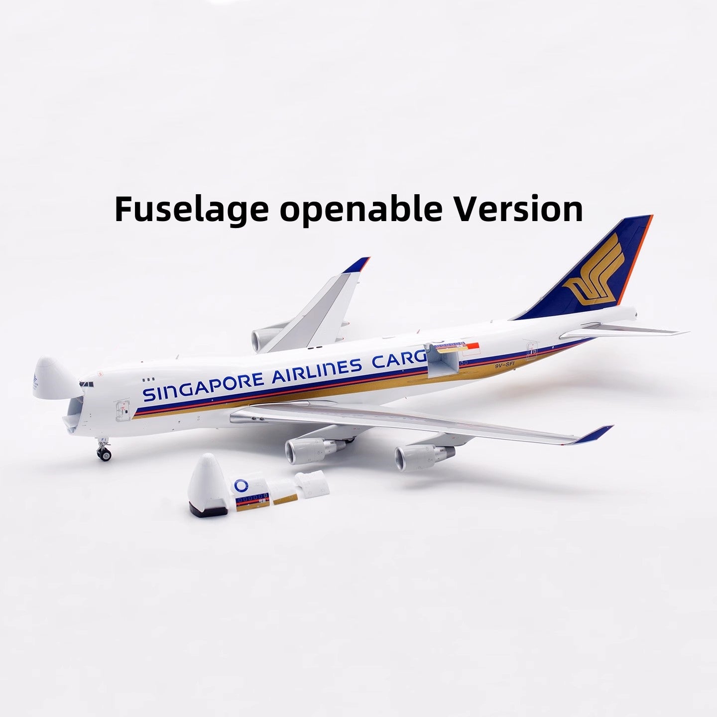 1:200 SQ Wings  Singapore Airlines Cargo B747-400F 9V-SFI Diecast Aircraft Model