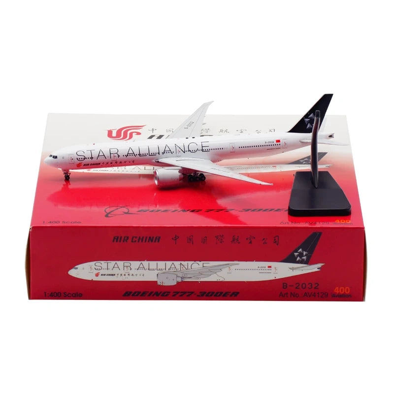 1:400 Aviation400 Air China B777-300ER B-2032 "Star Alliance"Free Tractor+Stand
