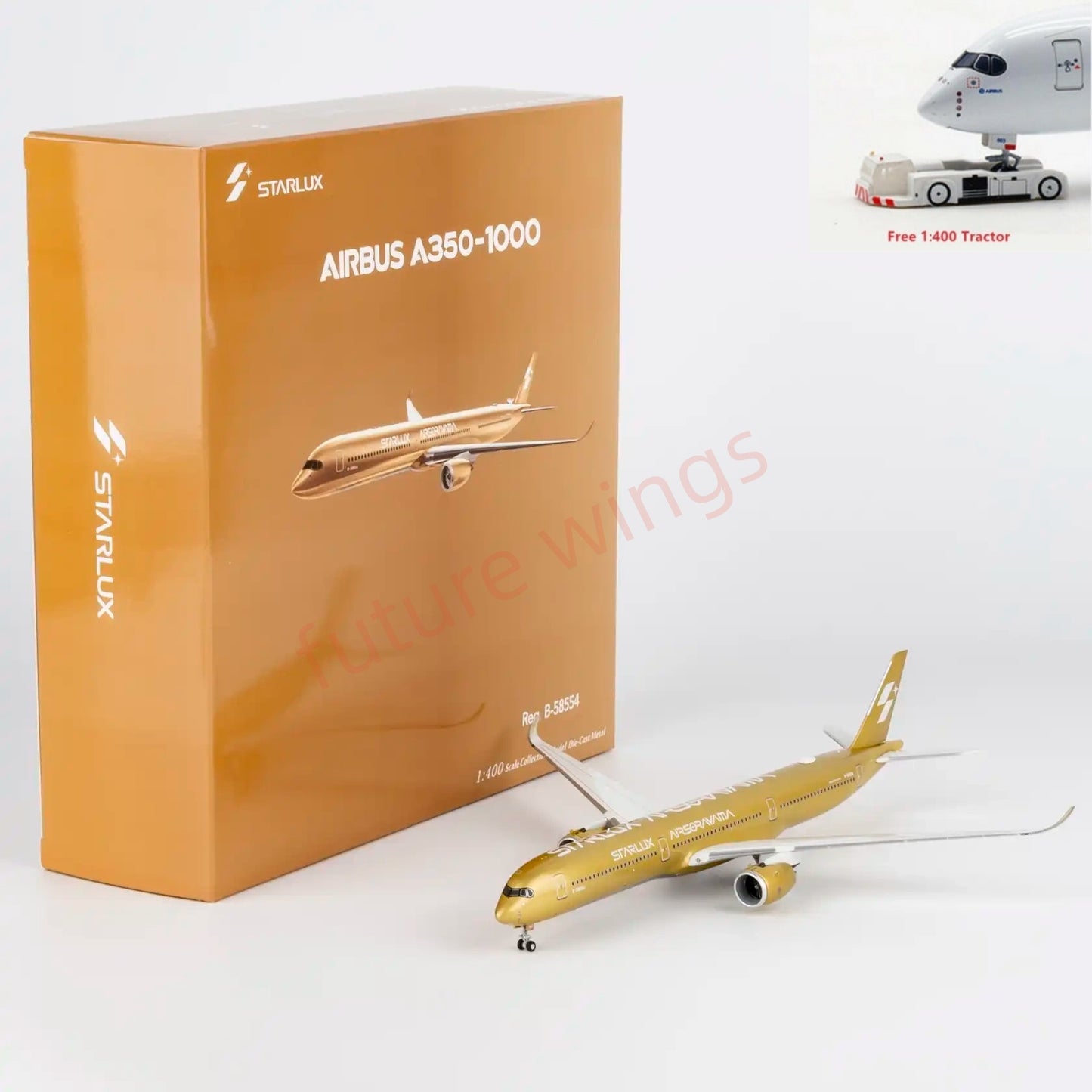 1:400 NG Models NG57048 Starlux Airlines A350-1000 B-58554+Free Tractor