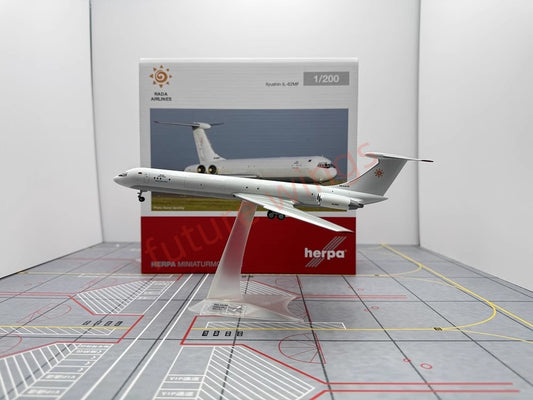 1:200 Herpa Wings RADA/Malév/Cubana/Lot/Ukraine/Interflug/CAS Ilyushin IL-62M Diecast Aircraft Model