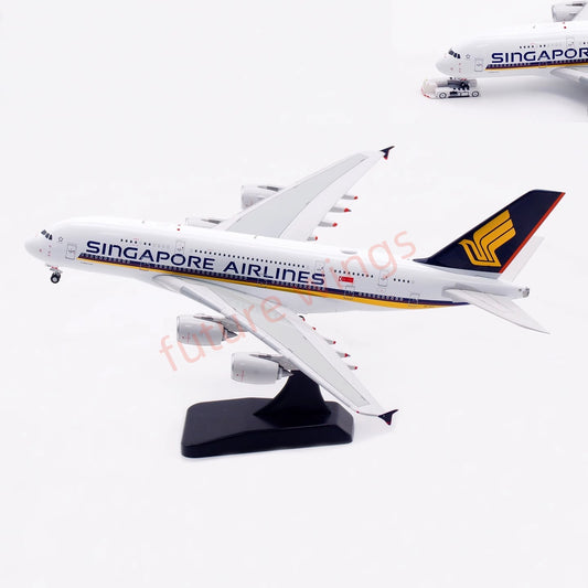 1:400 Aviation400 Singapore Airlines A380 9V-SKZ Aircraft Model Free Tractor+Stand