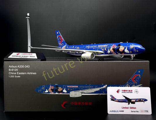 1:200 KJ Models(InFlight200) China Eastern Airlines A330-300 B-6120 Aircraft Model With Stand