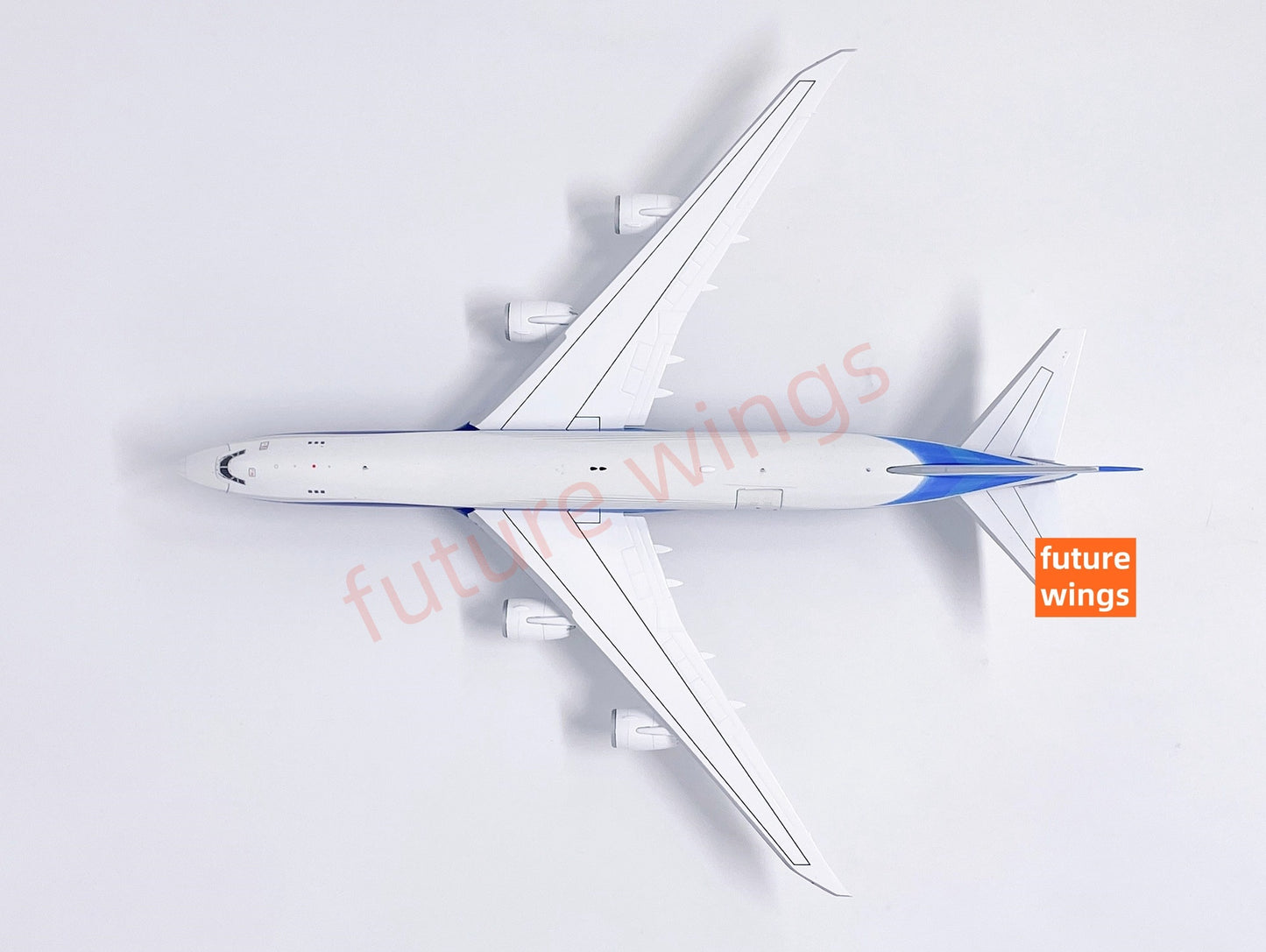 (RARE)1:400 HX Models Boeing B747-8F Aircraft Model Free Tractor +Stand