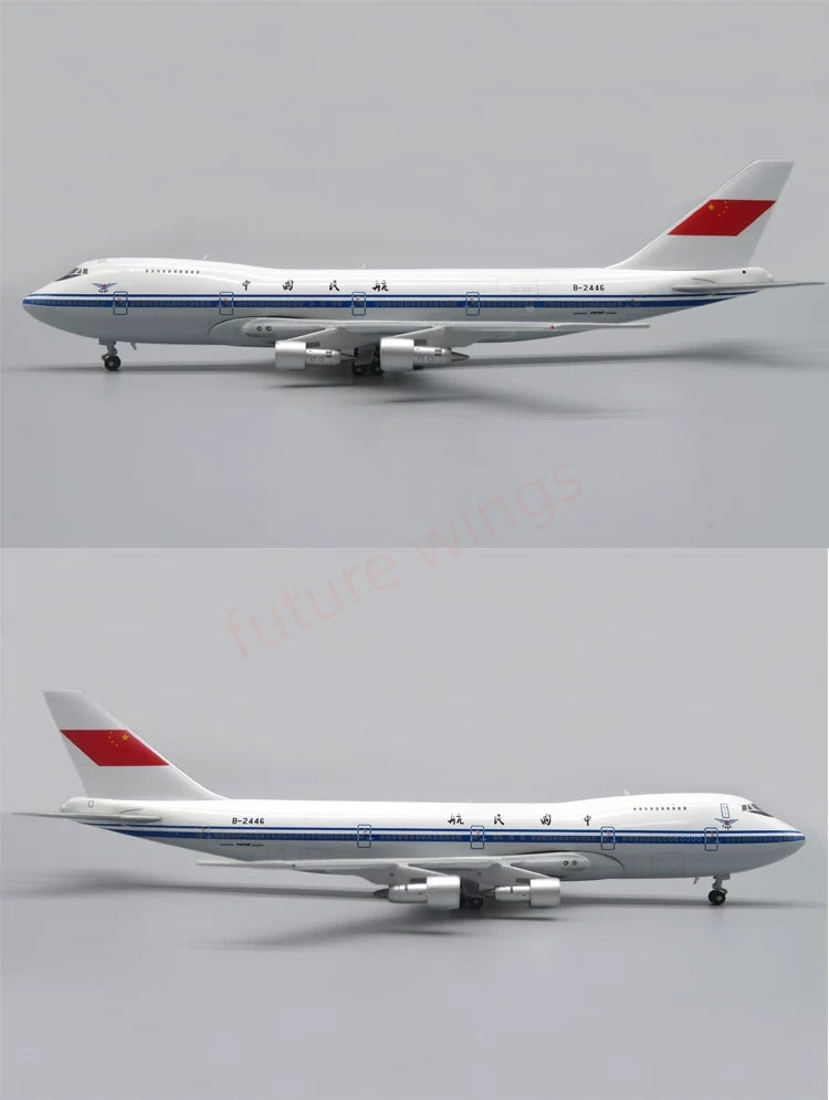 1:400 Apollo CAAC B747-200 B-2446 Aircraft Model+Free Tractor