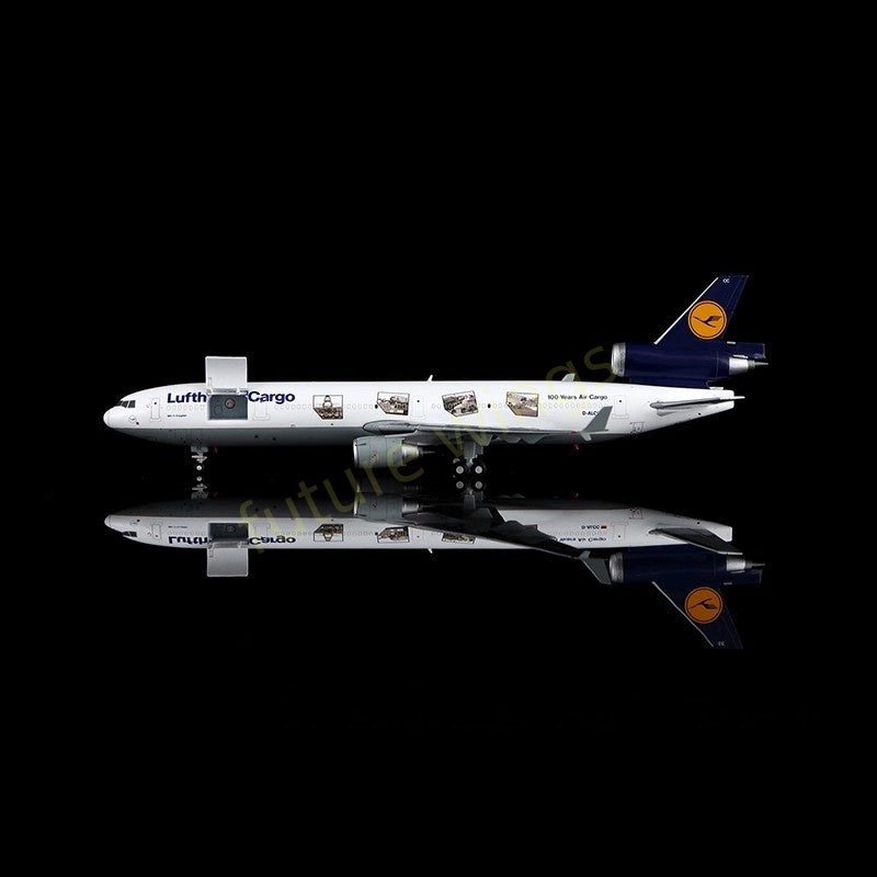 1:400 YY Wings Lufthansa Cargo MD-11 D-ALCC "100years Air Cargo" Aircraft Model+Free Tractor