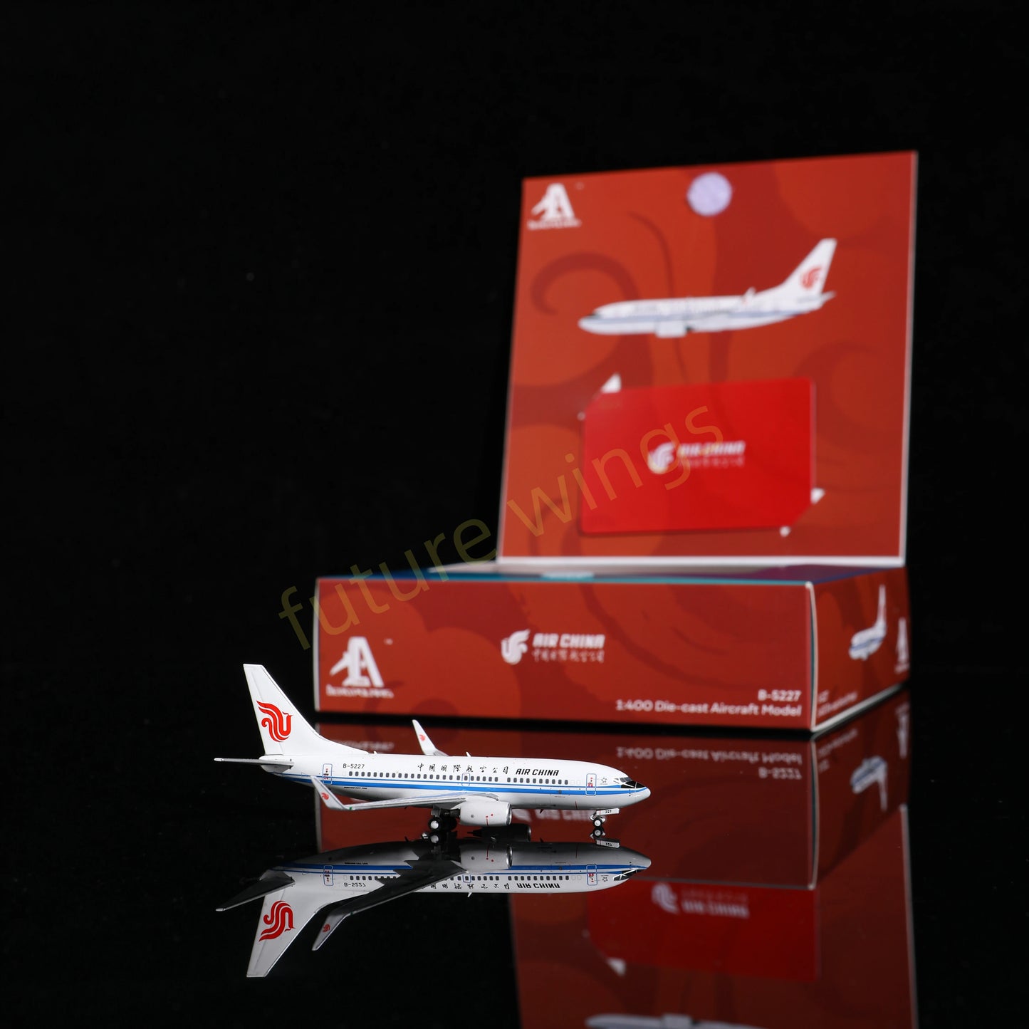 1:400 AeroPolaris Air China B737-700 B-5227 Aircraft Model+Free Tractor