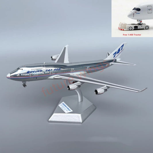 1:400 Patriot Boeing B747-400 N401PW Diecast Aircraft Model+Free Tractor