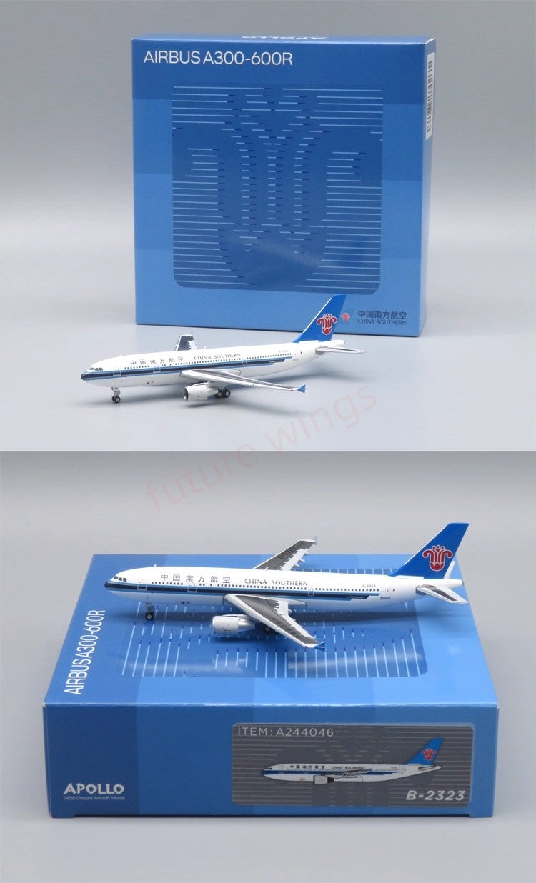 1:400 Apollo China Southern Airlines A300-600R B-2315 B-2323 B-2328 Aircraft Model+Free Tractor