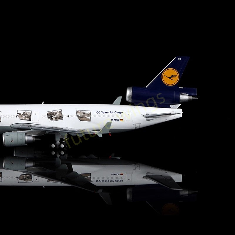 1:400 YY Wings Lufthansa Cargo MD-11 D-ALCC "100years Air Cargo" Aircraft Model+Free Tractor