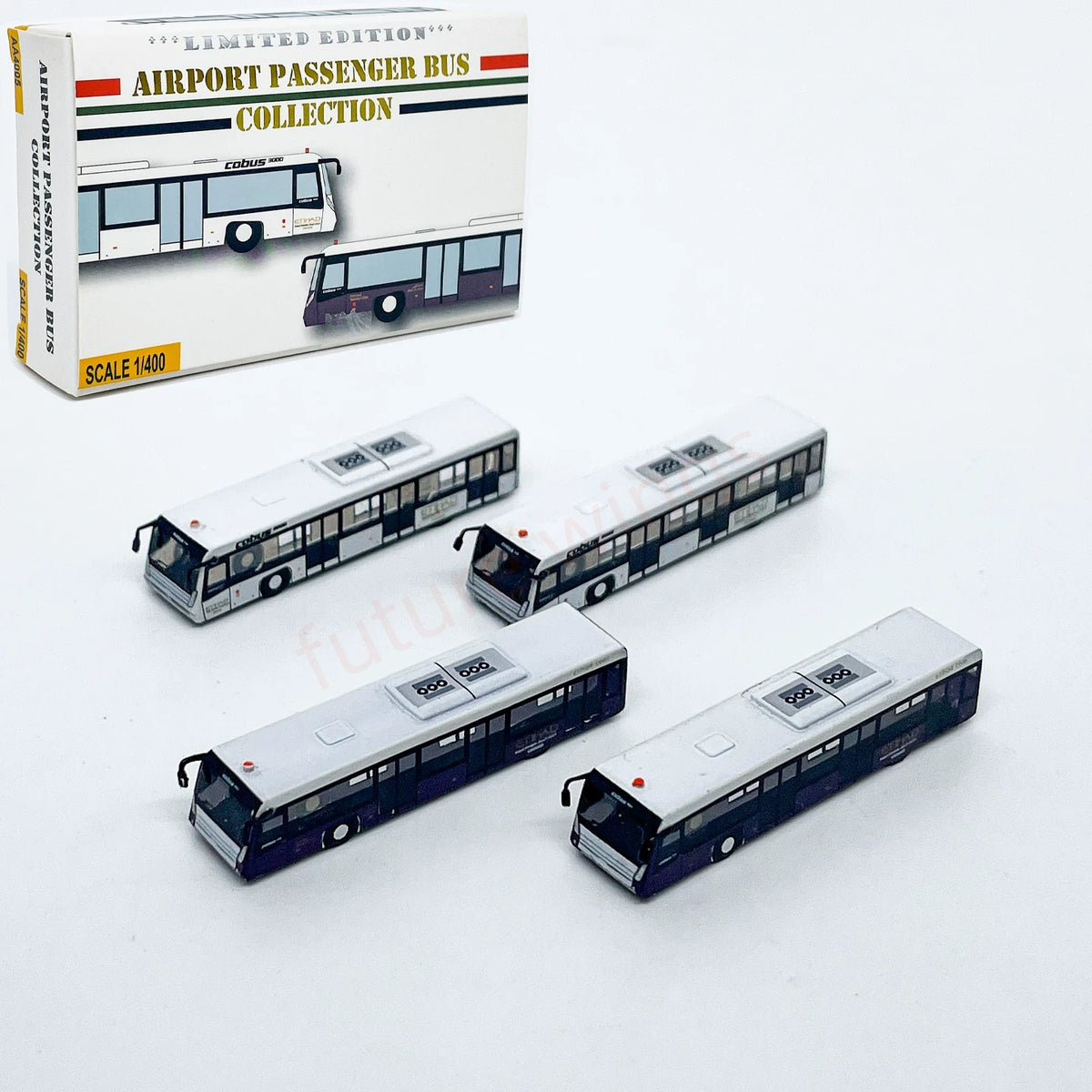 1:400 Fantasy Wings GSE AA4005 Airport Passenger Cobus3000 Etihad Airways 4in1 Set