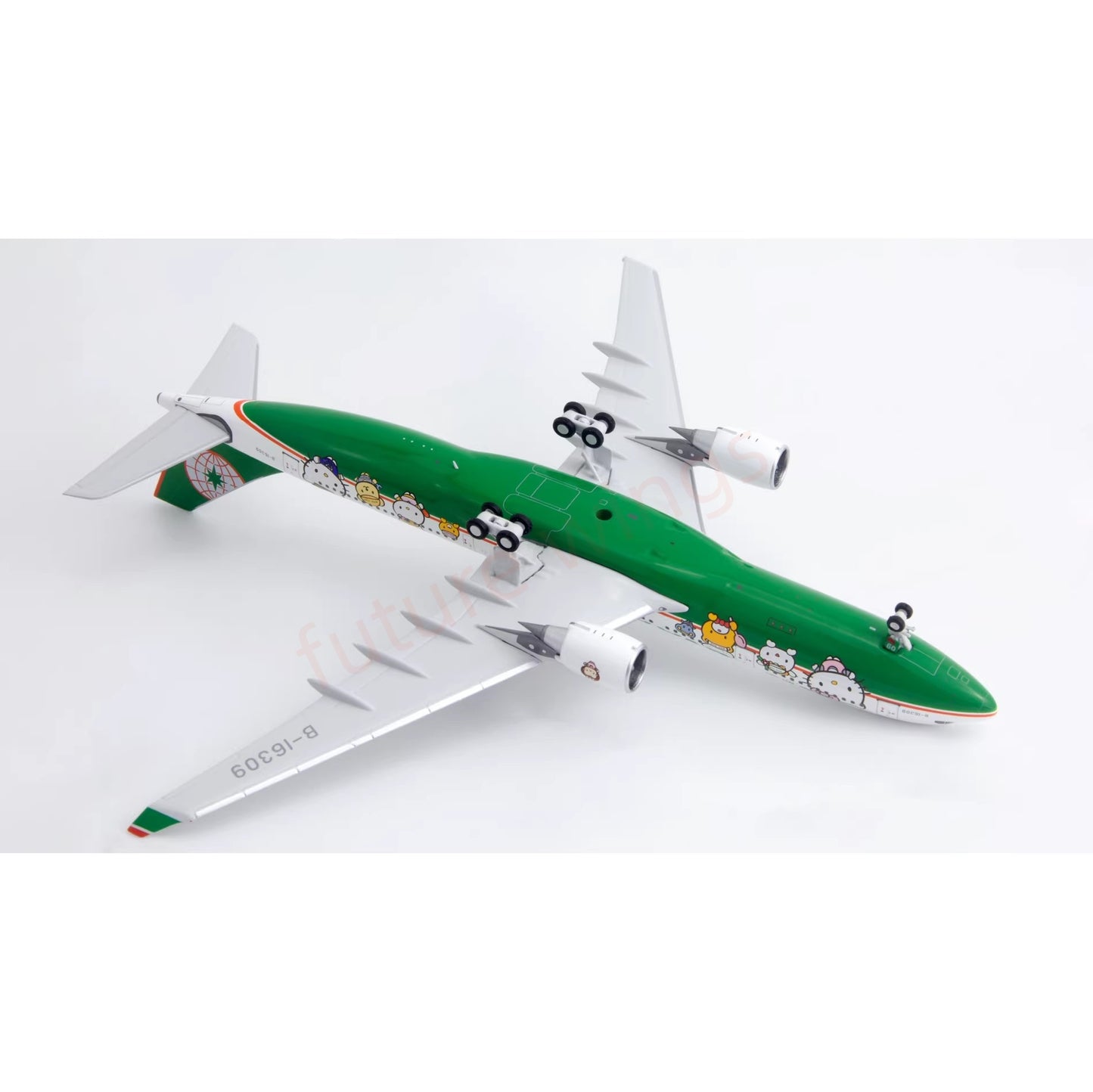1:400 Kylin Models EVA Air A330-200 B-16309 Hello Kitty Aircraft Model+Free Tractor