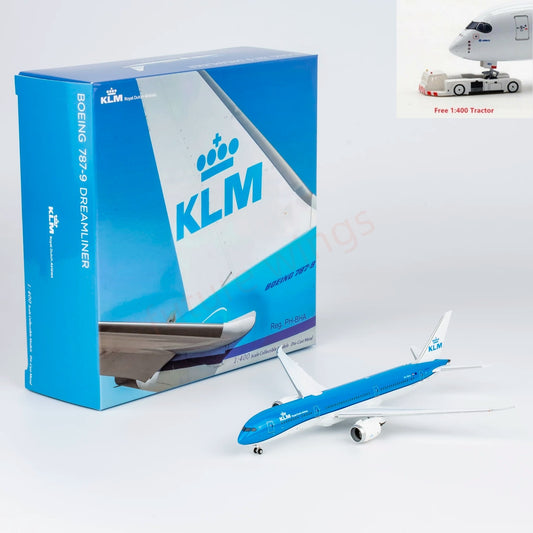 1:400 NG Models NG55148 KLM B787-9 PH-BHA Aircraft Model+Free Tractor