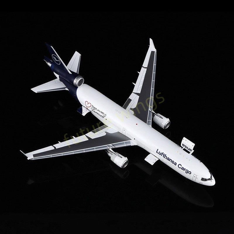 1:400 YY Wings Lufthansa Cargo MD-11 D-ALCC "Thank You&Farewell" Aircraft Model+Free Tractor