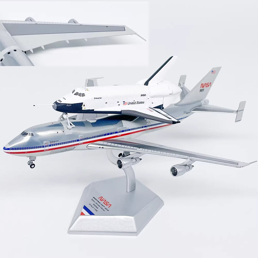1:400 Patriot  NASA Boeing 747-100 N905NA + Space Shuttle OV-101 Free Stand+Tractor