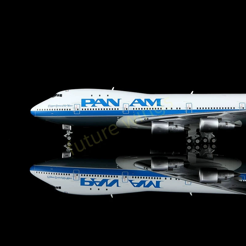 1:400 HX Models Pan AM B747-100 N748PA Aircraft Model+Free Tractor