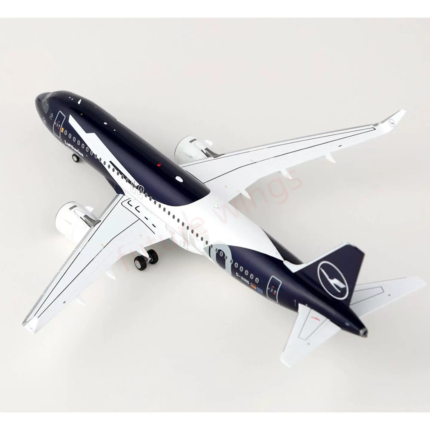 1:200 SQ Wings Lufthansa Airlines A320neo D-AING "100Years"Diecast Aircraft Model