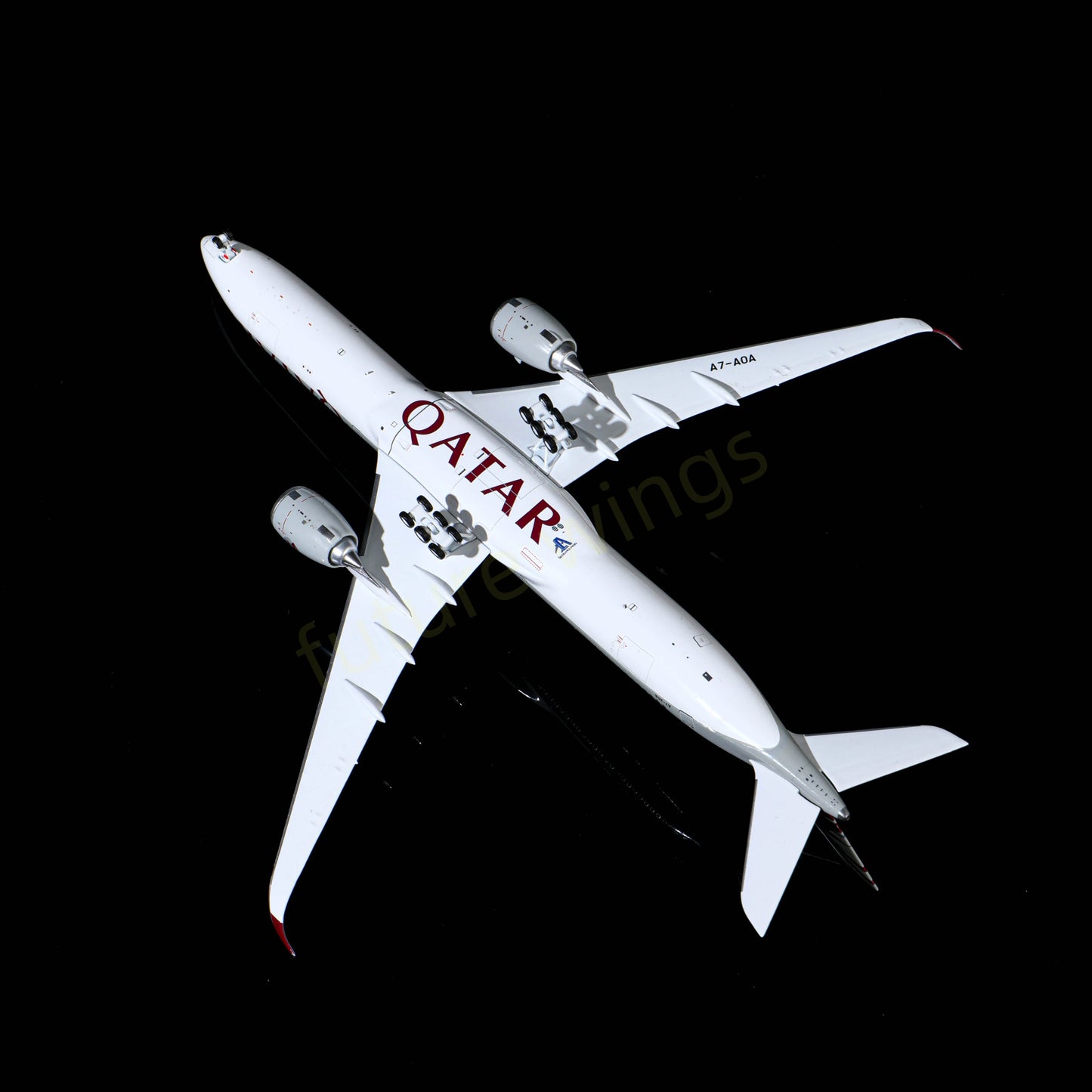 1:400 AeroPolaris Qatar Airways A350-1000 A7-AOA Aircraft Model+Free Tractor