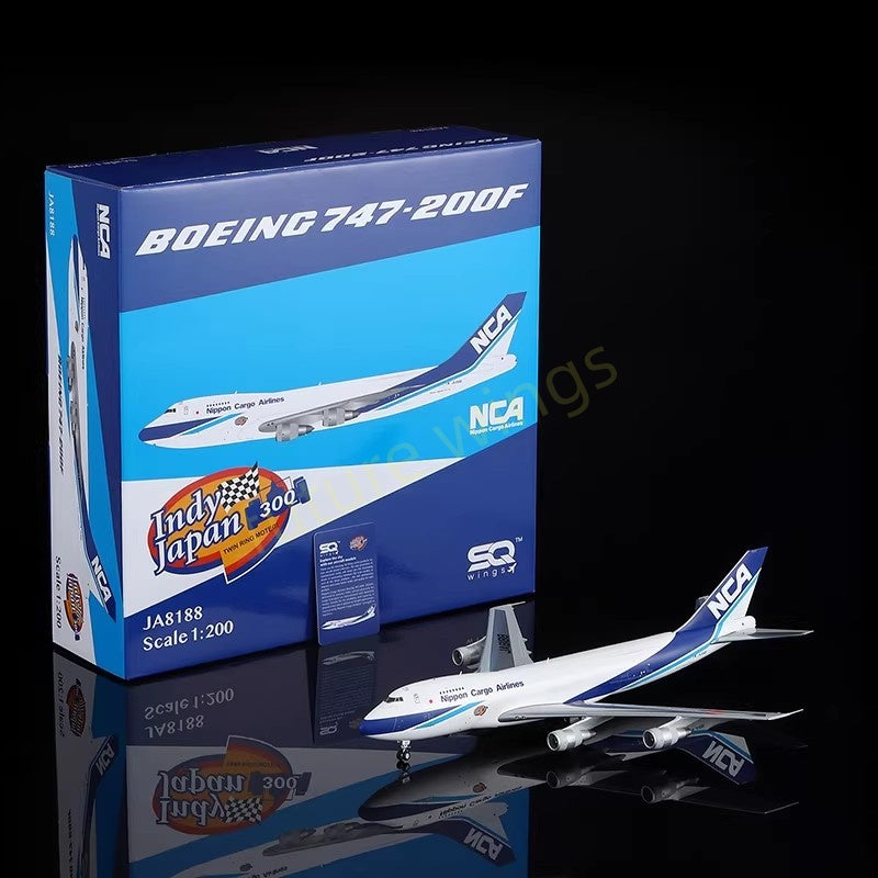 1:200 SQ Wings NCA Nippon Cargo Airlines B747-200F JA8188 Diecast Aircraft Model