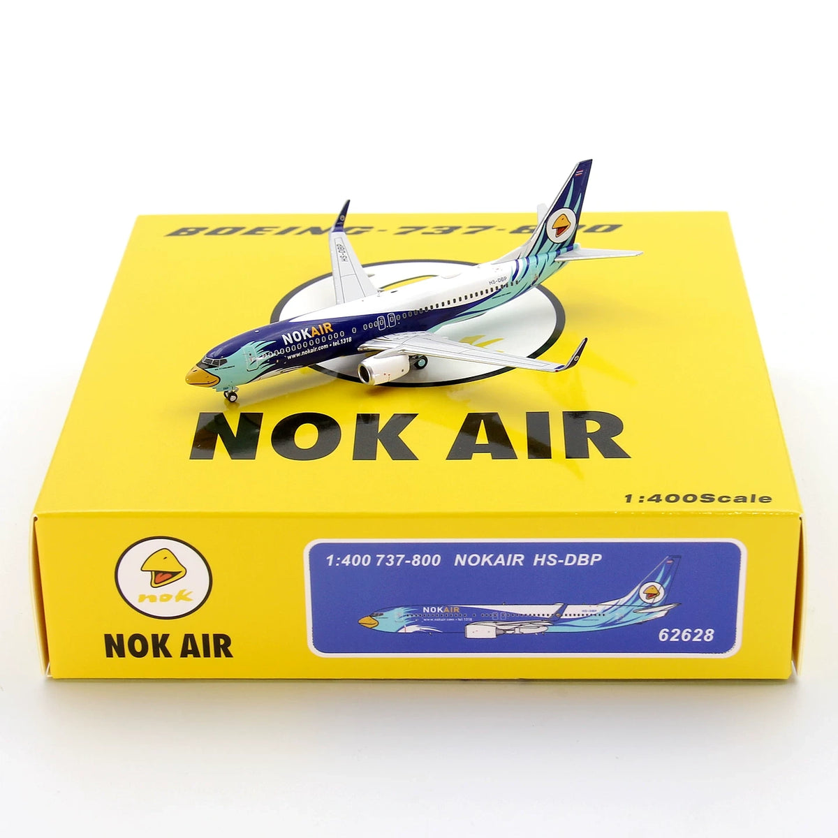 1:400 PandaModel NOK Air B737-800 HS-DBP Aircraft Model+Free Tractor