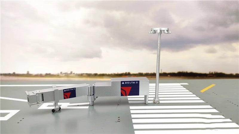 1:400 Newspeed Delta Airlines Gangways Set(4xPassenger Bridge+4xFlood Light)