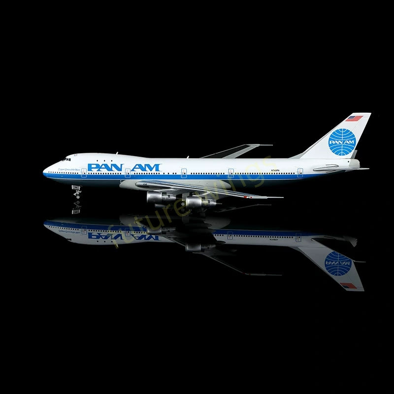 1:400 HX Models Pan AM B747-100 N748PA Aircraft Model+Free Tractor