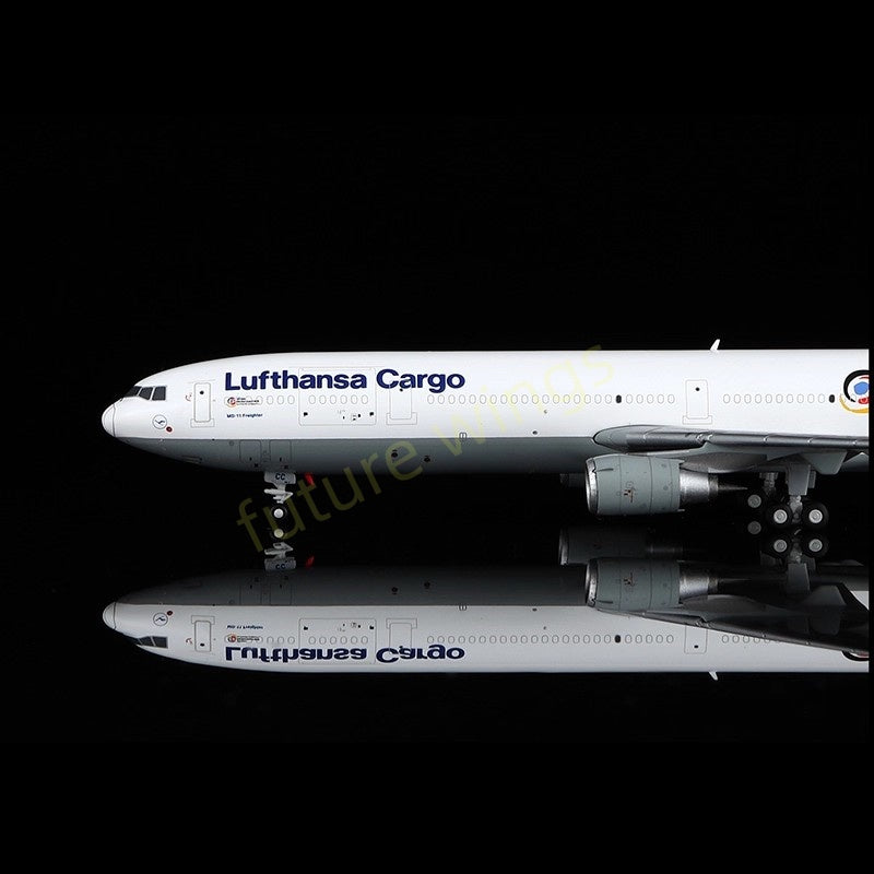 1:400 YY Wings Lufthansa Cargo MD-11 D-ALCC "Aktion Deutschland Hilft" Aircraft Model+Free Tractor