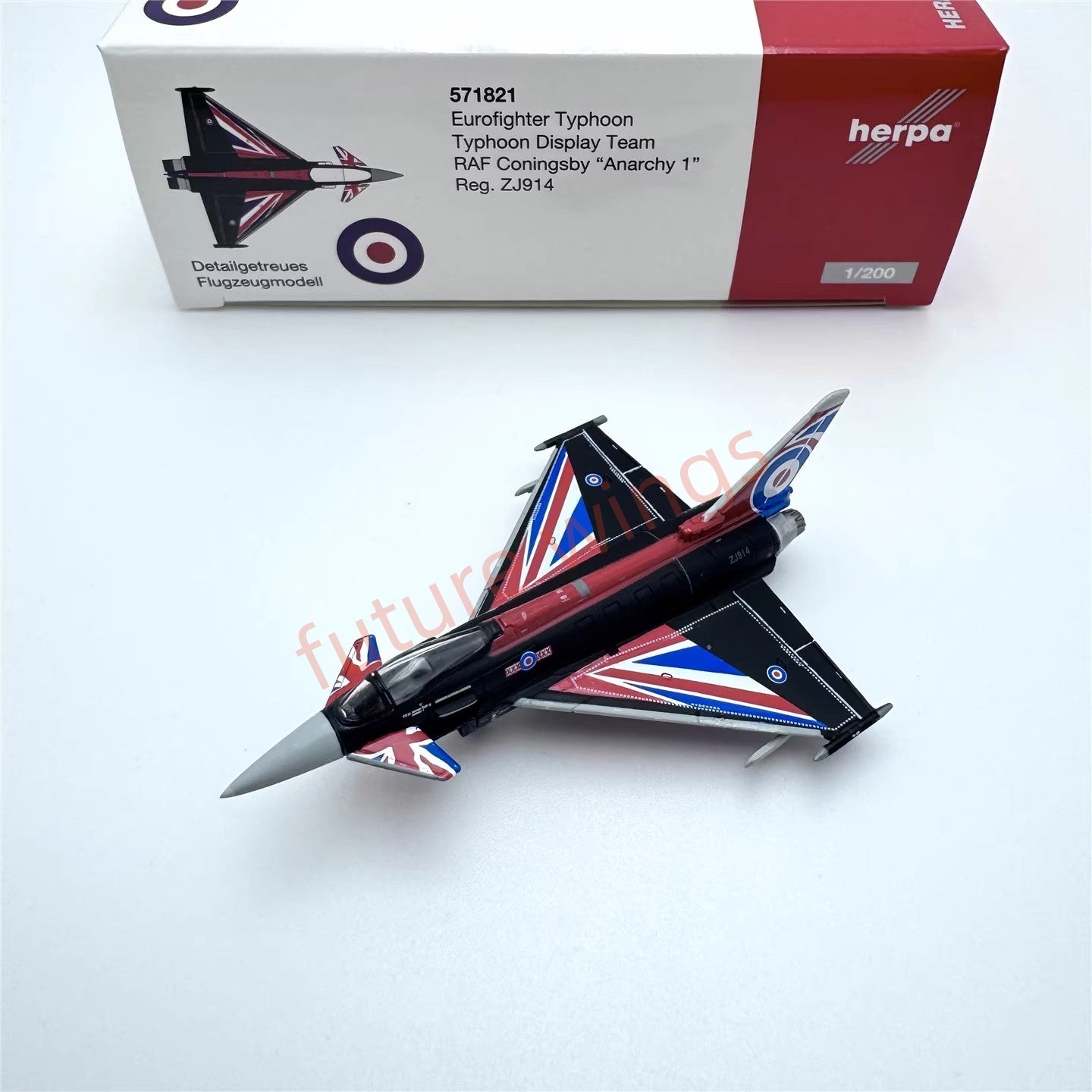 1:200 Herpa Wings Luftwaffe/Austrian Air Force/RAF Eurofighter Typhoon Diecast Aircraft Model