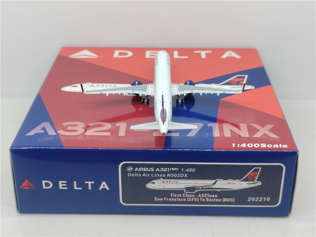 1:400 PandaModel Delta Airlines Airbus A321neo N502DX+Free Tractor