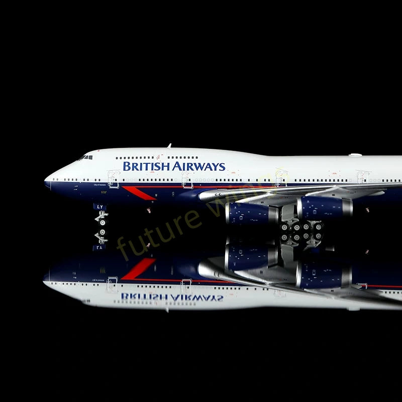 1:400 HX Models British Airways B747-400 G-BNLY "100Years" Aircraft Model+Free Tractor