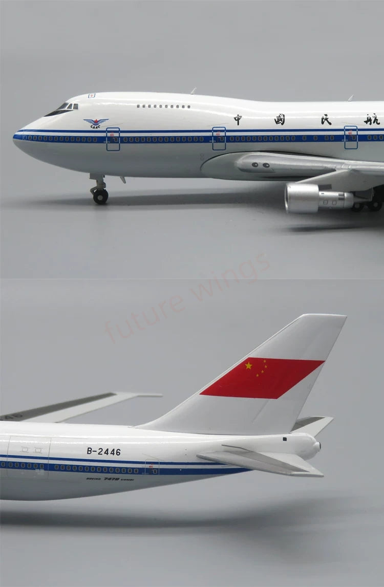 1:400 Apollo CAAC B747-200 B-2446 Aircraft Model+Free Tractor